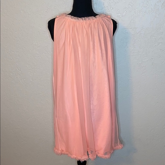 Vintage 1950s pink nightgown robe set retro - Picture 6 of 13